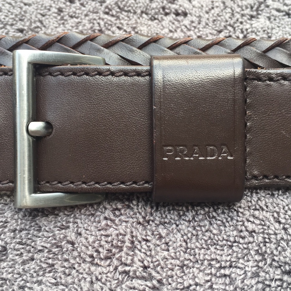 Prada braided belt